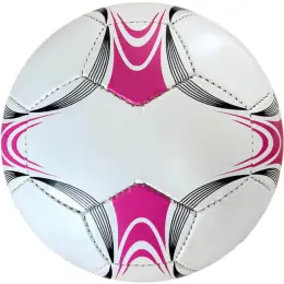 Colour & Black Panel Promotional Soccer Ball Pink-Black
